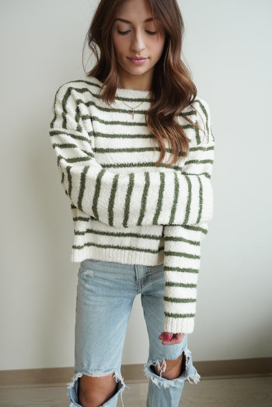 Basic Striped Knit Sweater