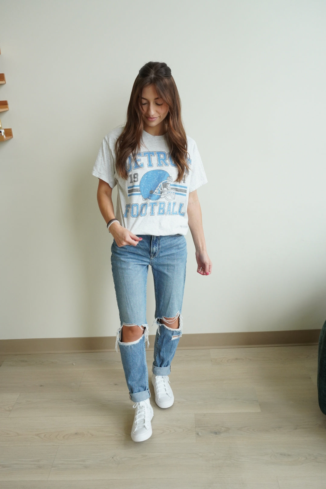 Detroit Football Oversized Tee