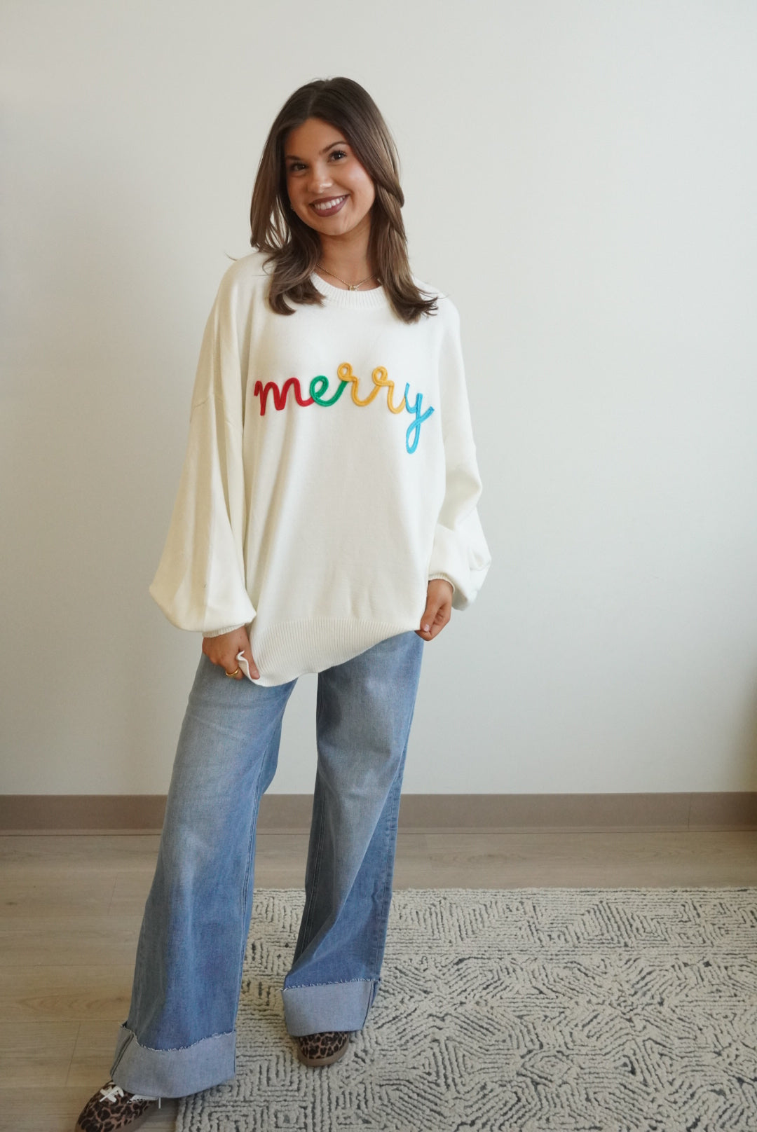 Merry Embroidered Sweater