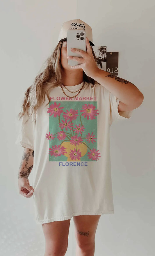 Oversized Flower Market Florence Tee