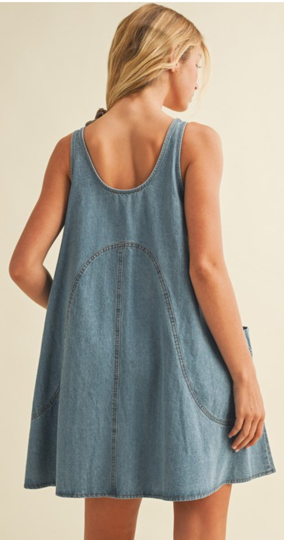 Side Pocket Sleeveless Dress